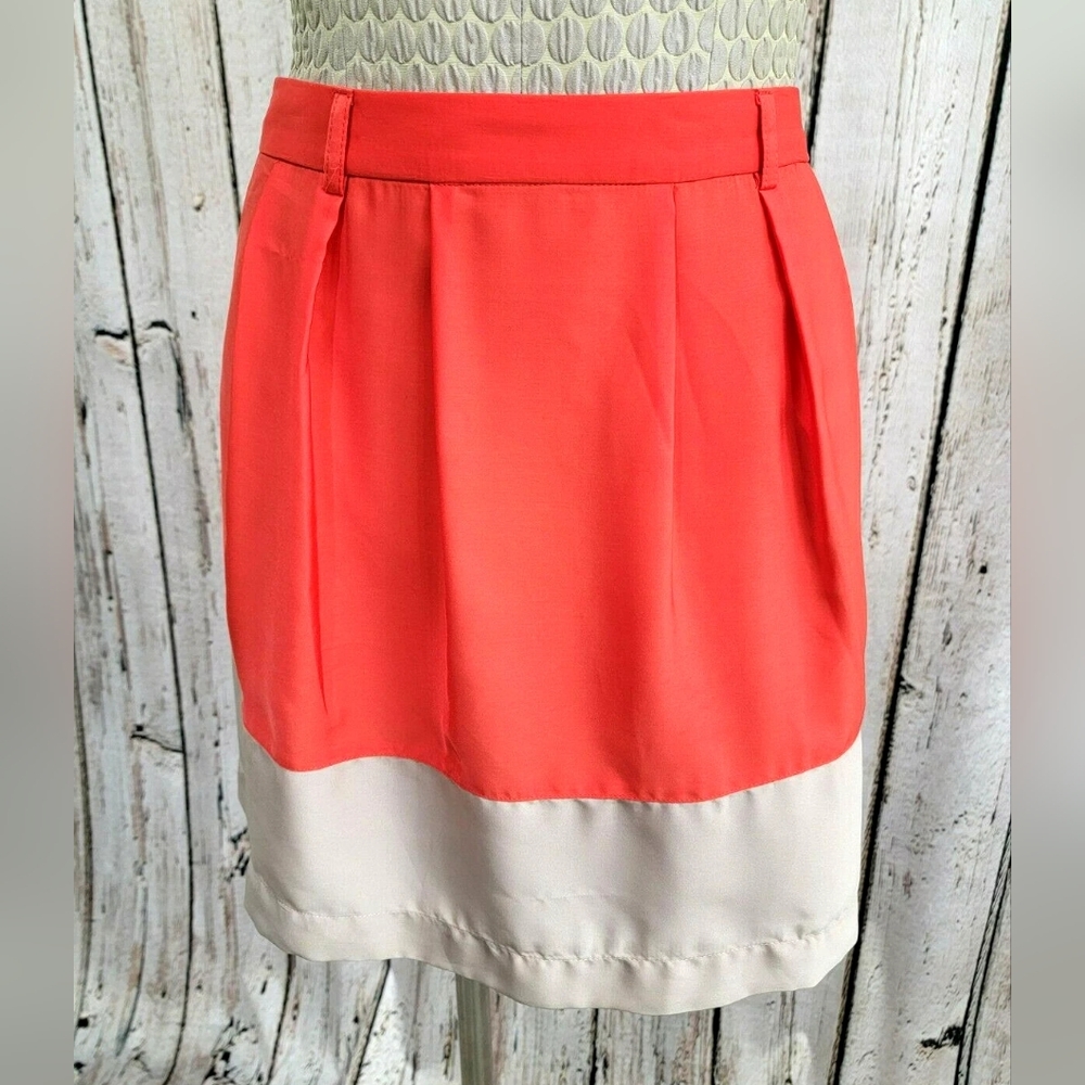 Dalia Collection Size 12 Skater Modern Fit Pleated Spring A-Line‎ Skirt NEW NWT
